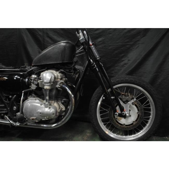 部品屋K&W 74スプリンガーフォークキット カラー：メッキ W650 W400
