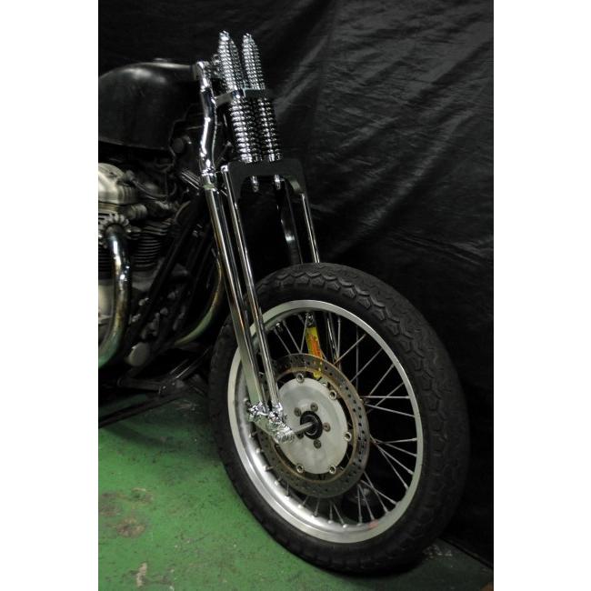 部品屋K&W スプリンガーフォークキット カラー:メッキ W650 部品屋K&W スプリンガーフォークキット カラー:メッキ W650