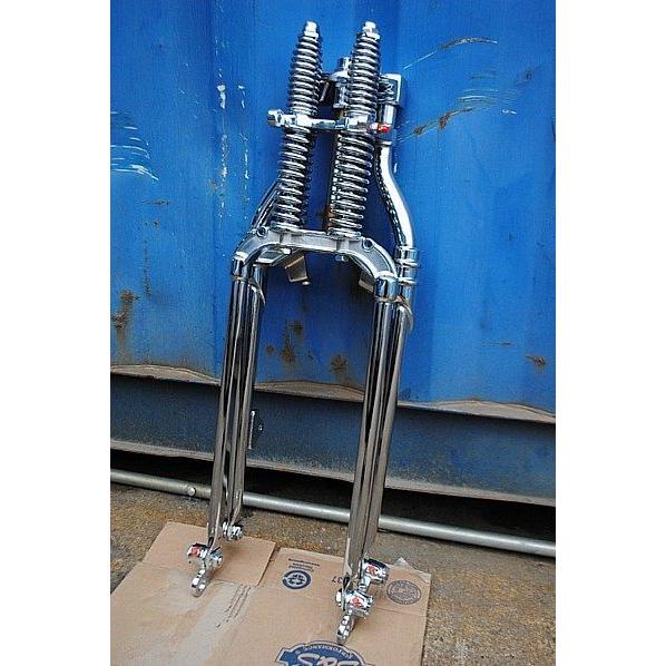 部品屋K&W 74スプリンガーフォークキット カラー：メッキ FTR HONDA