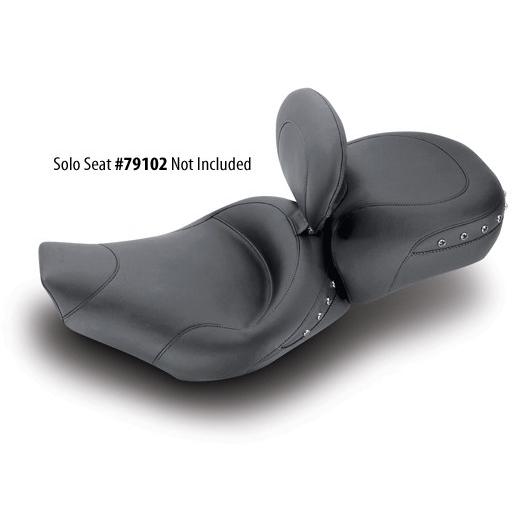 MUSTANG マスタング スタッド ロングリアシート ブラックスタッド (Studded Recessed Rear Seat，Black Studs)【SEAT REAR WDSTD 97-13FLHR】 シート 外装_4