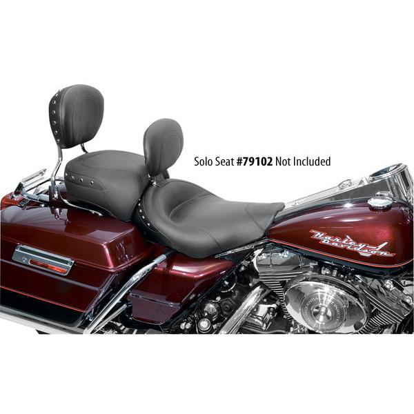 MUSTANG マスタング スタッド ロングリアシート ブラックスタッド (Studded Recessed Rear Seat，Black Studs)【SEAT REAR WDSTD 97-13FLHR】 シート 外装_6