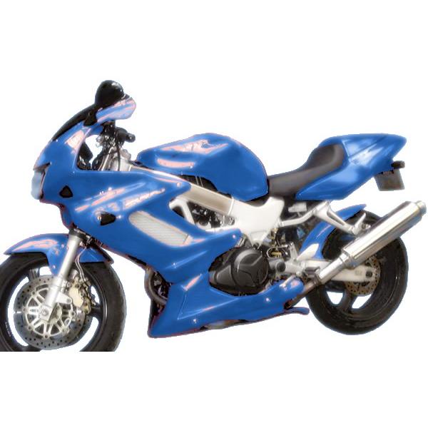 Pyramid Plastics ピラミッドプラスチック ブルー・アンダーカウル/スポイラー(Blue Belly Pan／Spoiler) VTR1000 Firestorm HONDA ホンダ アンダーカウル 外装