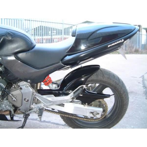 PYRAMID PLASTICS - Pyramid Plastics 金字塔可塑性物質 後押しどろ除け(Hugger) 手あい：Gloss Black CB600F Hornet 2003-2004 HONDA ホンダ 後押しどろ除け どろ除けかかわり合い バイク-外装パーツ