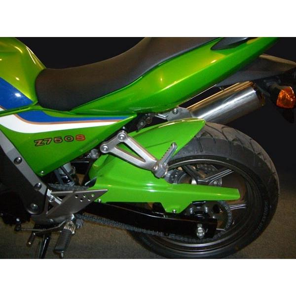 PYRAMID PLASTICS - Pyramid Plastics 金字塔可塑性物質 後押しどろ除け(HUGGER) 手あい：GREEN Z750S 2005-2006 KAWASAKI カワサキ 後押しどろ除け どろ除けかかわり合い 飾りつけ 外装パーツ-リアフェンダー-車、バイク、自転車