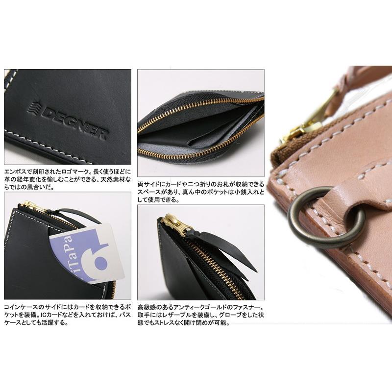 DEGNER（デグナー） レザーコインケース カラー：ブラック 財布