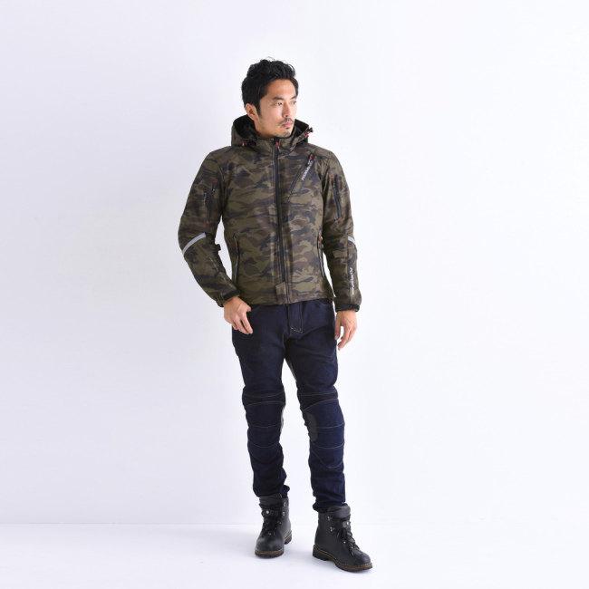 コミネ KOMINE JK-579 XL インナー付きバイク ジャケット 迷彩