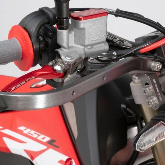 ZETA　プロアーマーハンドガードベント　チタンカラー　一式　WR250R ZETA RACING ジータ レーシング プロ アーマーハンドガード ベンド
