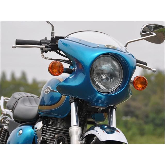 CHIC DESIGN シックデザイン ミニロケットカウル スクリーンカラー：スモーク / カラー：キャンディカリビアンブルー エストレヤ KAWASAKI カワサキ カウル関連