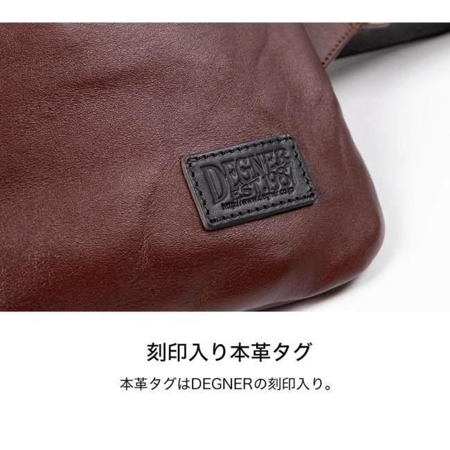 DEGNER デグナー レザーワンショルダーバッグ カラー：ブラック ショルダーバッグ バッグ | ブランド登録なし | 06