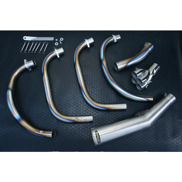 POWER BUILDER パワービルダー 手曲げメガホンマフラー ZRX 1200 1100