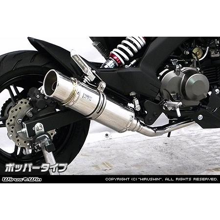 WirusWin ウイルズウィン ロイヤルマフラー 仕様：チタンバージョンアップ / タイプ：ポッパータイプ オプション：なし Z125 プロ KAWASAKI カワサキ マフラーの画像