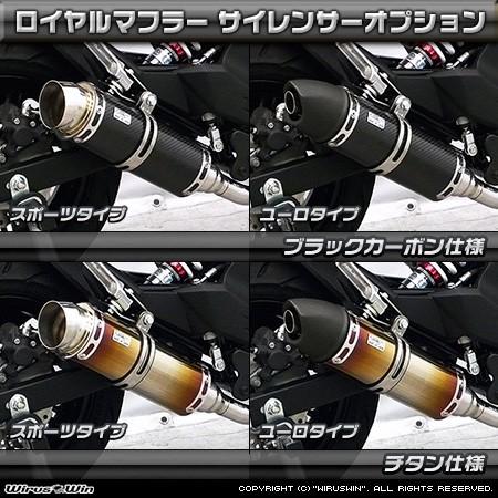 WirusWin ウイルズウィン ロイヤルマフラー タイプ：スポーツタイプ / 仕様：チタンバージョンアップ オプション：なし Z125 プロ KAWASAKI カワサキ マフラーの画像