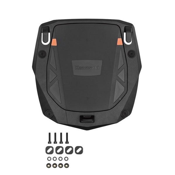 US KAWASAKI 北米カワサキ純正アクセサリー KQR (TM) 47L トップケースベース プレート (KQR(TM) 47 Liter Top Case， Base Plate)｜webike