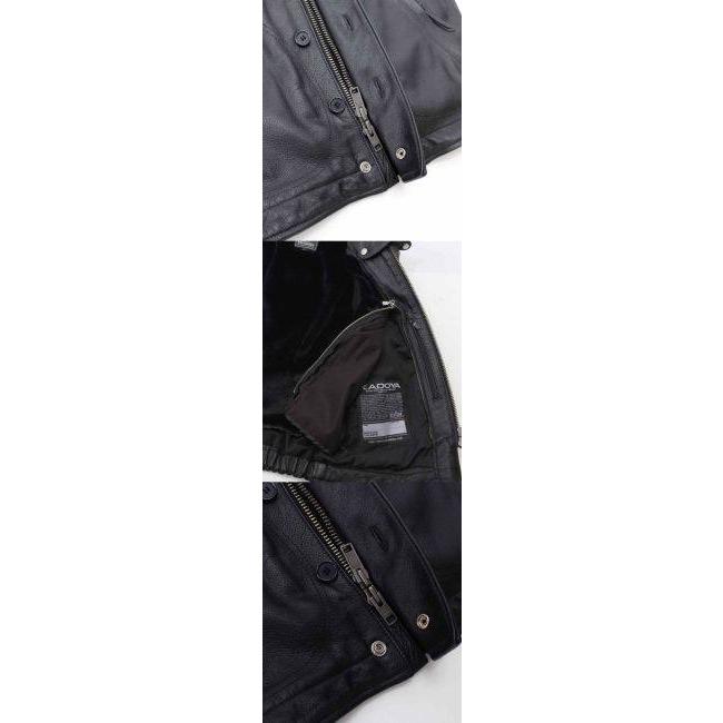 カドヤ（KADOYA） DECK CREW VEST ミリタリーレザーベスト サイズ：M