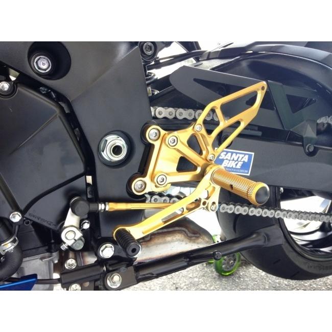 K-FACTORY ケイファクトリー ライディングステップ カラー：スーパーブラック GSX-S1000 GSX-S1000F SUZUKI スズキ バックステップ ステップ 足回り_1