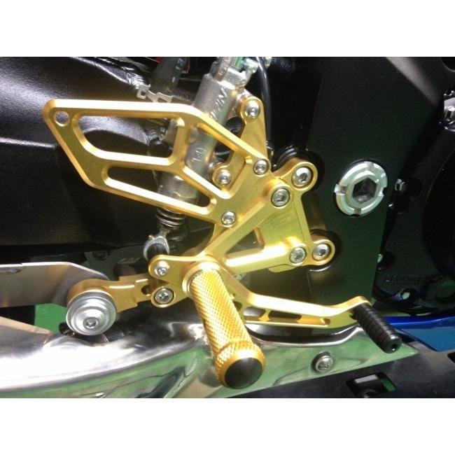 K-FACTORY ケイファクトリー ライディングステップ カラー：スーパーブラック GSX-S1000 GSX-S1000F SUZUKI スズキ バックステップ ステップ 足回り_2