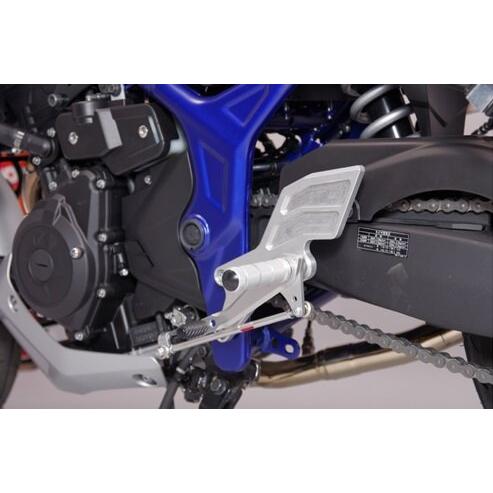 WR’S ダブルアールズ バトルステップ 1ポジションタイプ カラー：シルバー YZF-R3 YZF-R25 MT-03 MT-25 YAMAHA ヤマハ バックステップ ステップ 足回り_4