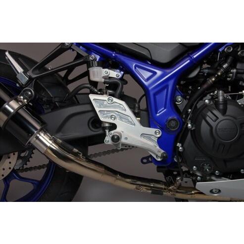 WR’S ダブルアールズ バトルステップ 1ポジションタイプ カラー：シルバー YZF-R3 YZF-R25 MT-03 MT-25 YAMAHA ヤマハ バックステップ ステップ 足回り_7