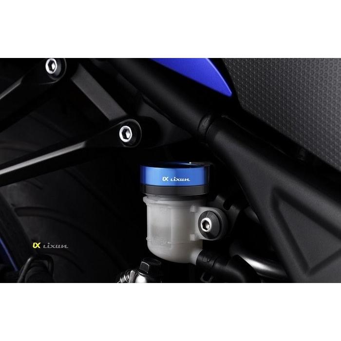 LIXUN リクスン リアブレーキマスターフルードキャップ カラー：Up／Black、Down／Gold YZF-R3 15-16 MT-03 YAMAHA ヤマハ ブレーキの画像