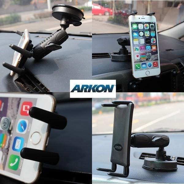ブランド登録なし - ARKON アーコン 超兼ね合い ロング腕 TPU サクション カーマウントセット スマートフォンホルダー・スマートフォンマウント 陰電子器機類