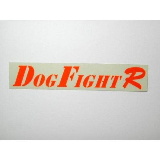 DOGFIGHT RACING（ドッグファイトレーシング） ステッカー カラー：透明地にオレンジ字 ステッカー・デカール 外装 : ウェビック ...