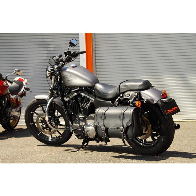 DEGNER デグナー シンセティックレザーサドルバッグ サイド