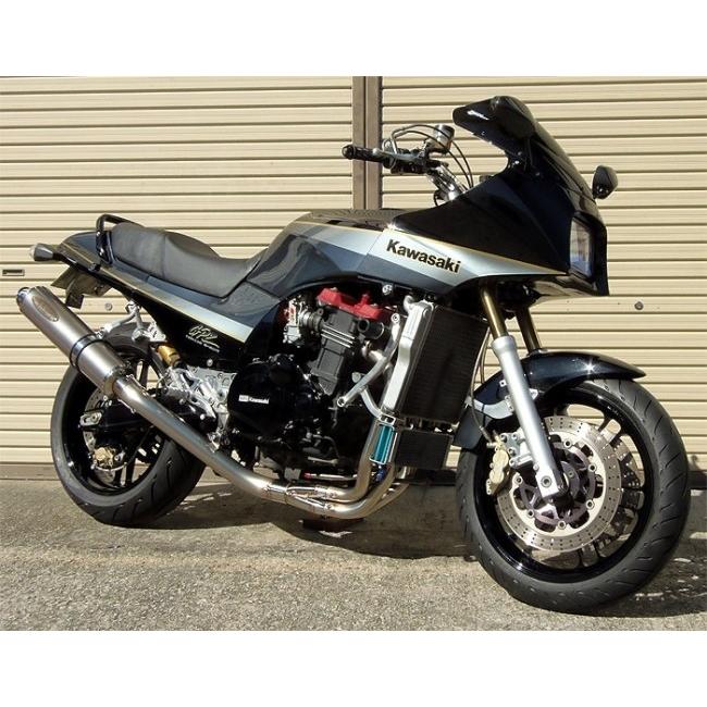 techserfu テックサーフ ZEEX (ジークス) フルエキゾーストマフラー サイレンサータイプ：アップ / サイレンサーサイズ：Φ110×480L GPZ900 R GPZ750 マフラー | techserfu | 01