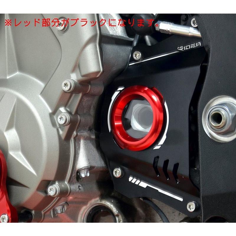 RIDEA リデア フロントスプロケットカバー カラー：ブラック S1000RR S1000R BMW スプロケットカバー 外装