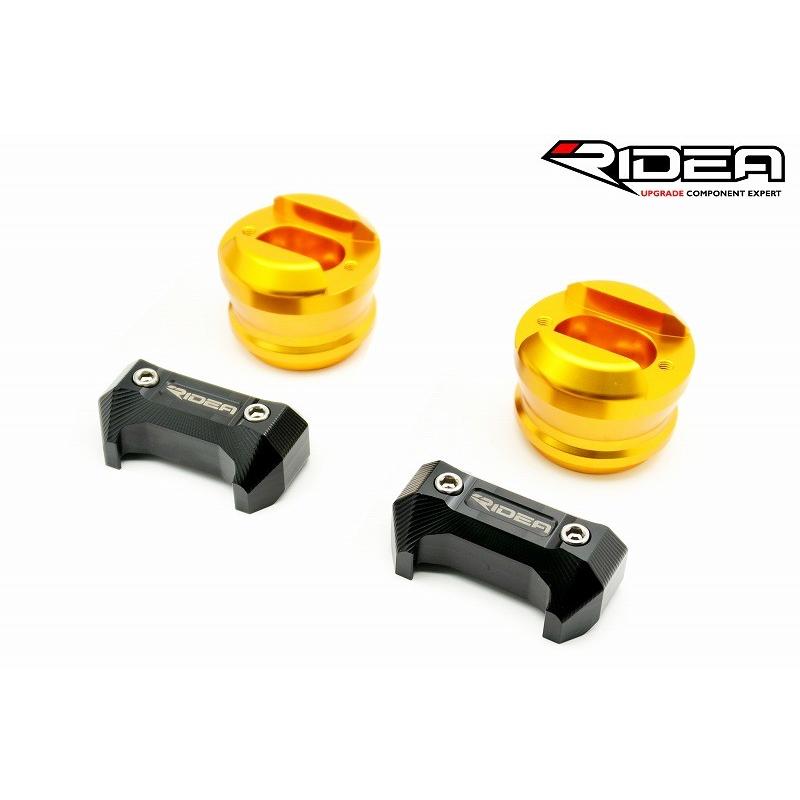 RIDEA リデア フレームスライダー スタンダードタイプ カラー：ゴールド MT-10 YZF-R1M YZF-R1 YAMAHA ヤマハ エンジンスライダー・フレームスライダー