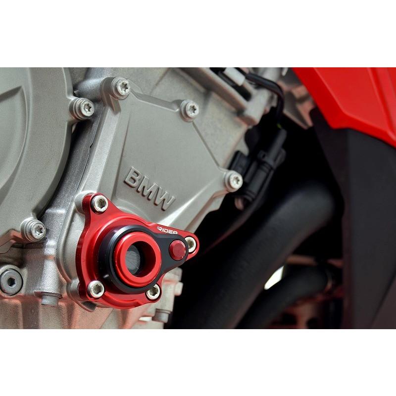 RIDEA リデア エンジンプロテクター カラー：レッド HP4 S1000RR S1000R S1000XR BMW エンジンスライダー・フレームスライダー フレーム | RIDEA