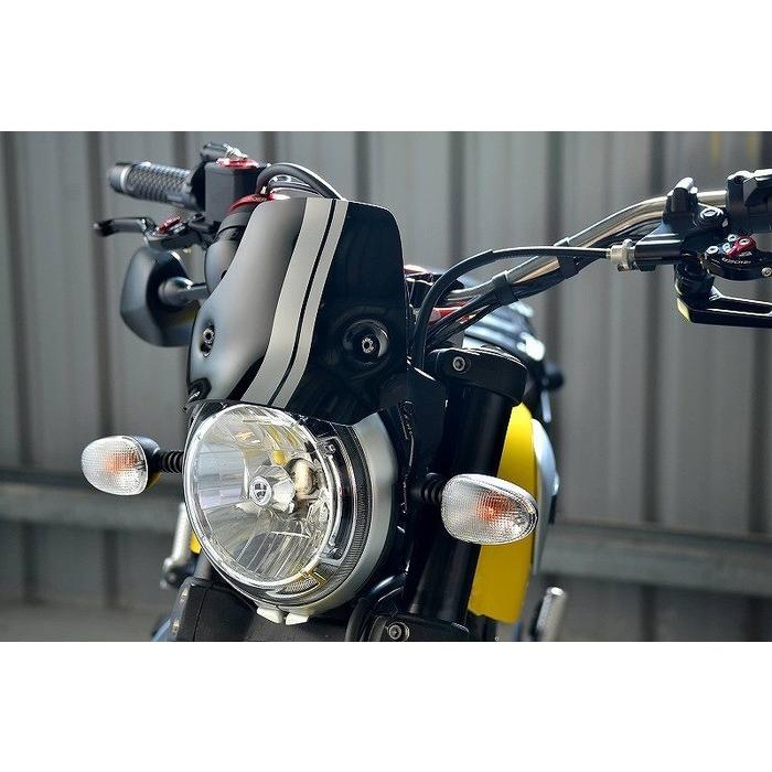 RIDEA リデア ウィンドスクリーン スクリーンボルトカラー：レッド
