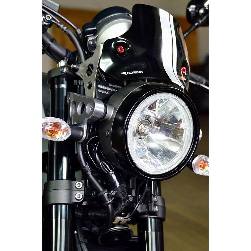 RIDEA リデア ウィンドスクリーン スクリーンボルトカラー：チタン / スクリーン本体：ライトスモーク XSR900 YAMAHA ヤマハ メーターバイザー カウル関連 外装 | RIDEA | 02