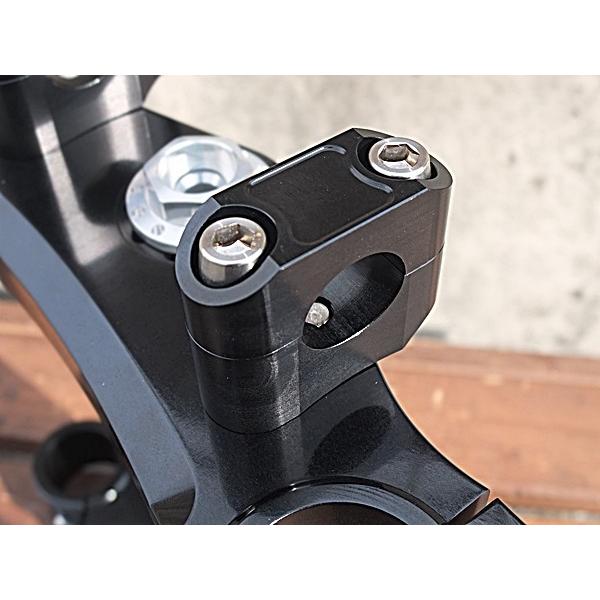 BORE ACE ボアエース フォーク径35mmオフセット35mm 特殊ステムキット バーハン用 カラー：シルバーアルマイト SR YAMAHA ヤマハ ハンドル