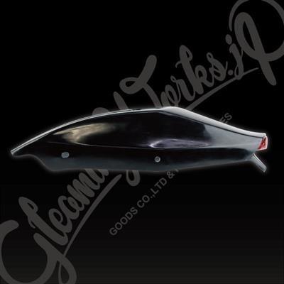 GLEAMING WORKS グリーミンワークス アリゲーターテールカウル カラー：ブラック塗装仕上げ (LEDテールランプ付き) STREET750 シートカウル・テールカウル 外装の画像