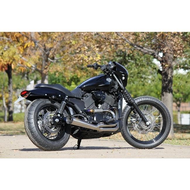GLEAMING WORKS グリーミンワークス アリゲーターテールカウル カラー：ブラック塗装仕上げ (LEDテールランプ付き) STREET750 シートカウル・テールカウル 外装の画像