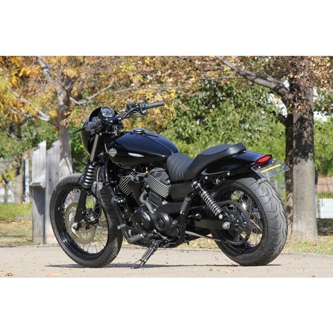 GLEAMING WORKS グリーミンワークス アリゲーターテールカウル カラー：ブラック塗装仕上げ (LEDテールランプ付き) STREET750 シートカウル・テールカウル 外装の画像