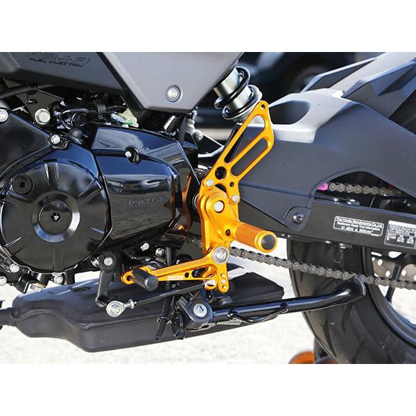 BABYFACE ベビーフェイス バックステップキット カラー：ブラック GROM HONDA ホンダ バックステップ ステップ 足回り_2