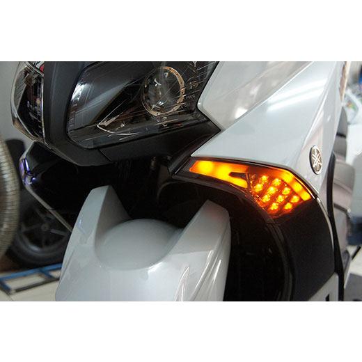 M-SOUL(ムサシ) エムソウル LEVEL10 LED フロントウインカー2015年以降用 レンズカラー：クリア TMAX 530 逆輸入車 SJ091 SJ0092 SJ12J YAMAHA ヤマハ 灯火類の画像