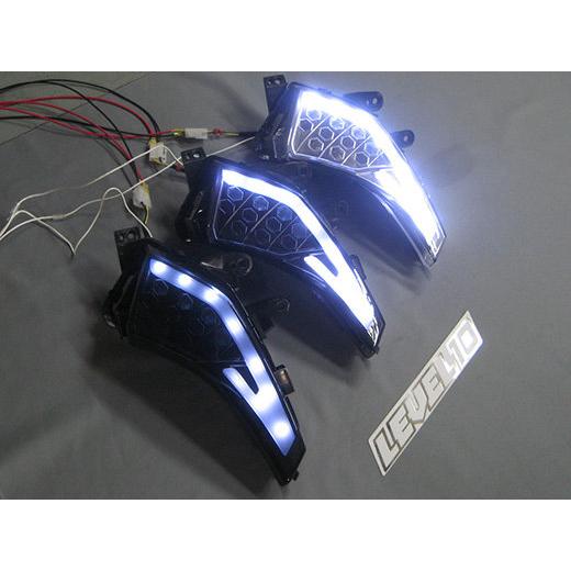 M-SOUL(ムサシ) エムソウル LEVEL10 LED フロントウインカー2015年以降用 レンズカラー：クリア TMAX 530 逆輸入車 SJ091 SJ0092 SJ12J YAMAHA ヤマハ 灯火類の画像