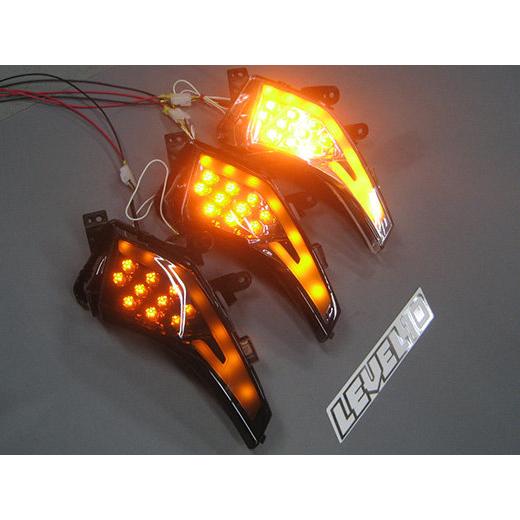 M-SOUL(ムサシ) エムソウル LEVEL10 LED フロントウインカー2015年以降用 レンズカラー：クリア TMAX 530 逆輸入車 SJ091 SJ0092 SJ12J YAMAHA ヤマハ 灯火類の画像