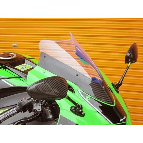 A-TECH エーテック エアロスクリーン タイプS スクリーンカラー：クリア / ベース素材：FRP／白(FW) ZX-10R KAWASAKI カワサキ スクリーン 外装 | A-TECH | 01