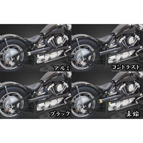 Garage T\u0026F ガレージ ショットガンマフラーS-1 マフラーエンド付き(ブラック) ドラッグスター400 ドラッグスター400クラシック YAMAHA ヤマハ マフラーの画像