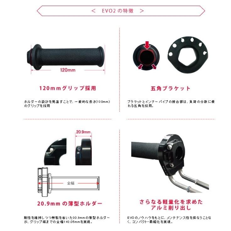 ACTIVE - 積極的 車種専用ハイスロットルキット[EVO2] 保持者色合い：しろがね色 ZX-10R SE ZX-10RR KAWASAKI カワサキ 手持ち部分境界線の外側一部分 手持ち部分