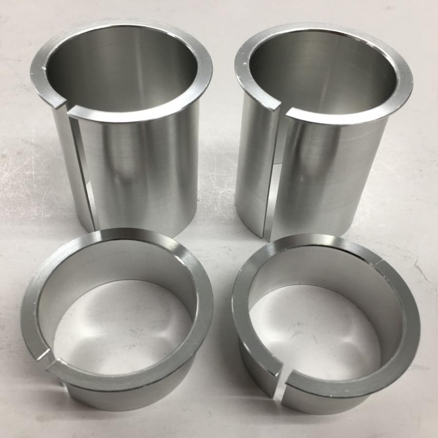 K-FACTORY - ケイファクトリー トリプル天然木用Φ43-Φ41取り替えっこ用衣手仕かける 色合い：メタリックシルバー GPZ900R ZEPHYR750 KAWASAKI カワサキ 手持ち部分