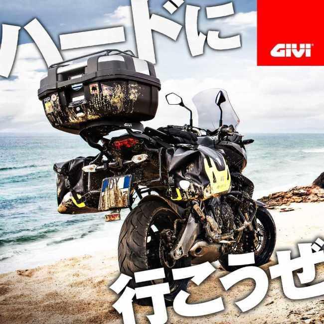 givi トップボックス(リアボックス)43Lモノロック E43NTLD-ADV givi43lリアボックス（バイク用トップケース、リアボックス