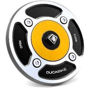 DUCABIKE (DBK) ドゥカバイク (ディービーケー) フューエルタンクキャップ カラー：ブラック／ゴールド DUCATI ドゥカティ ガソリンタンクキャップ タンク関連 | DUCABIKE