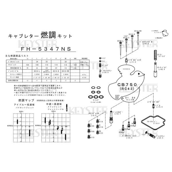 KEYSTER キースター キャブレター燃調キット CB750 HONDA ホンダ｜webike｜04