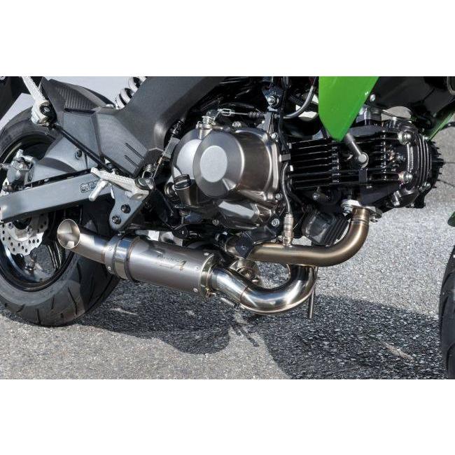 YAMAMOTO RACING ヤマモトレーシング スペックA ダウン フルエキゾーストマフラー TYPE-2 Z125 PRO KAWASAKI カワサキ マフラーの画像