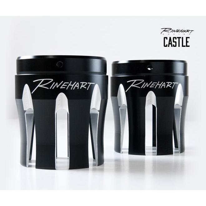 Rinehart ラインハート 3.5インチCastle エンドキャップ 単品 カラー：ブラック マフラーエンドキャップ マフラー