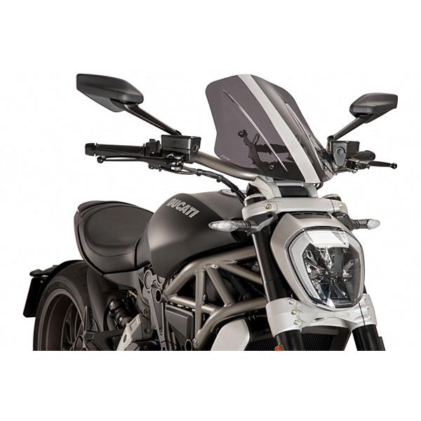 Puig プーチ ニュージェネレーション NKスクリーン ツーリング カラー：ブラック X DIAVEL BLACK STAR DARK S DUCATI ドゥカティ スクリーン 外装_4